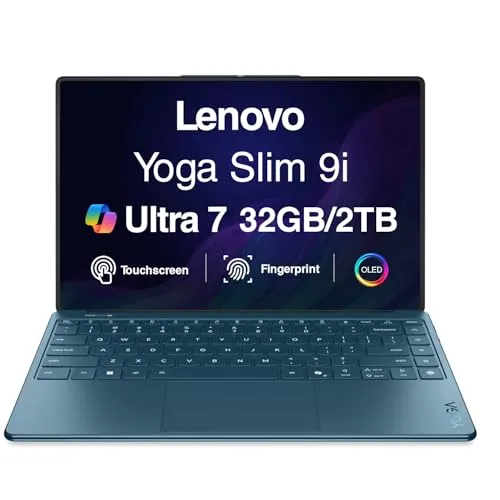 Lenovo Yoga Slim 9i AI Powered Copilot+ ノートパソコン 14インチ 120Hz Touch OLED 4K 750 nits ディスプレイ (Intel Ultra 7-258V、32GB LPDDR5X、2TB S