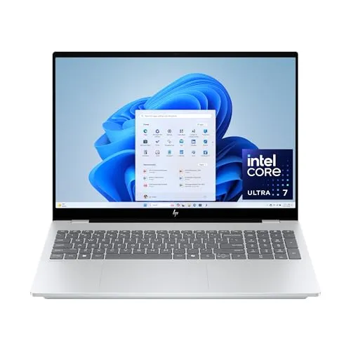 HP OmniBook 7 16インチ AI PC、2Kタッチスクリーン、Intel Core Ultra 7 255H、16GB RAM、2TB SSD、NVIDIA GeForce RTX 4050 ノートパソコン GPU、Windows 11 Hom