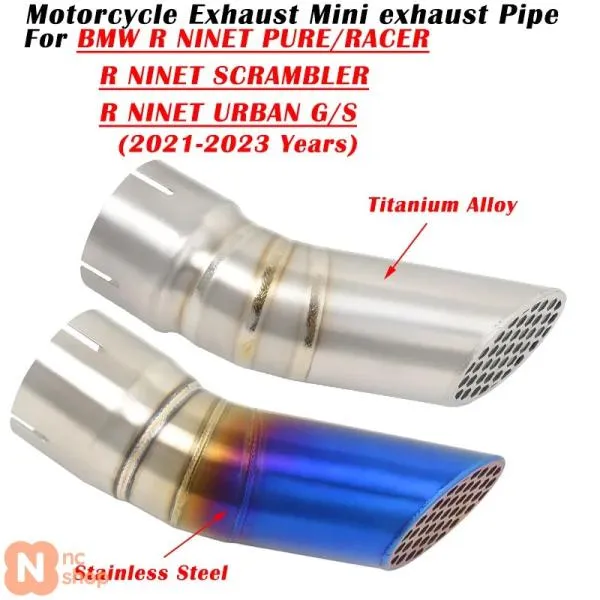 【並行輸入品】 BMW R NINET PURE RACER SCRAMBLER URBAN G/S NINE T 2021年～2023年用マフラーエスケープシステム チタンミニ隠しエキゾースト
