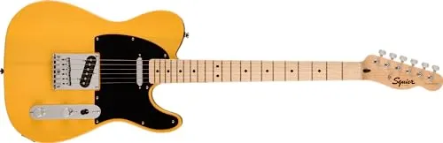 Squier Sonic Telecaster Maple Fingerboard Black Pickguard [Butterscotch Blonde]