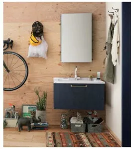 ★パナソニック シーライン 【GC-755M】フロート引出しタイプ 収納付き1面鏡【扉柄 タイプB】【水栓 スワンネックシングルレバー】幅750mm XGQC75D5EKA○○+GQC50C1NMHW 洗面ドレッシング 洗面台 洗面