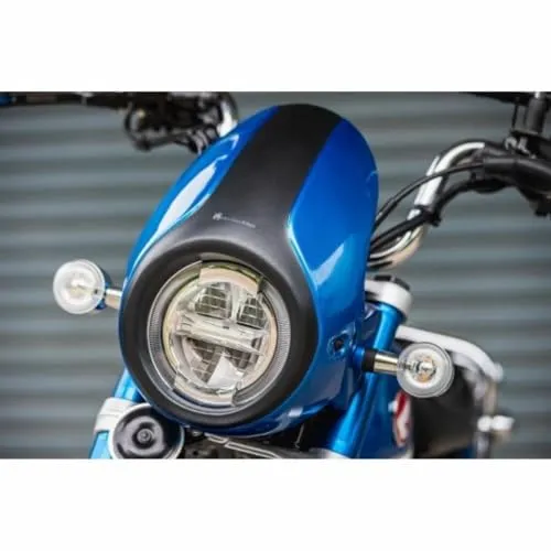 MonQeyKing ホンダ モンキー125用 ヘッドライトカウル Head Light Cowl for Honda Monkey125 JB02 JB03 MONKEY125 THE MASK (Blue)