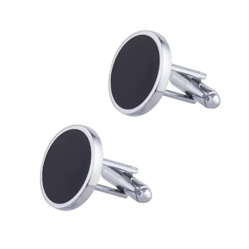 EPMNTHI Round Metal Iron Cufflink Foreign Trade Men's French Shirt Cufflinks