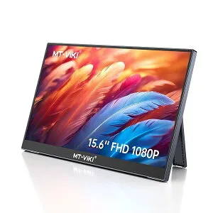 【送料無料】モバイルモニター 15.6インチ モバイルディスプレイ自立型 1080P FHD IPS液晶パネル、薄型 軽量 持ち運びモニター、Switch/Mac/PC/Xbox/PS4/5など対応