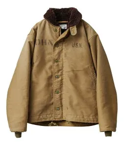 【最短即日発送】WAIPER.inc 忠実復刻 米軍 U.S.NAVY N-1 デッキジャケット 後期型 アルパカライニング VINTAGE WASH MADE IN JAPAN【WP43U】【T】【クーポン対象外】