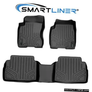 Floor Mat SMARTLINERカスタムフロアマットライナーセットローグ08-13 /ローグセレクト14-15 SMARTLINER Custom Floor Mats Liner Set Black For Rogue 08-13/Rogue Select 14-15 【並行輸入品】