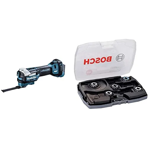 マキタ(Makita) 充電式マルチツール 18V バッテリ・充電器・ケース別売 TM52DZ + BOSCH(ボッシュ) カットソー・マルチツール用売れ筋ブレード5枚セット(スターロック)