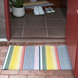 チルウィッチ 玄関マット Pop Stripe Shag Mat Multi Utility 61×91cm