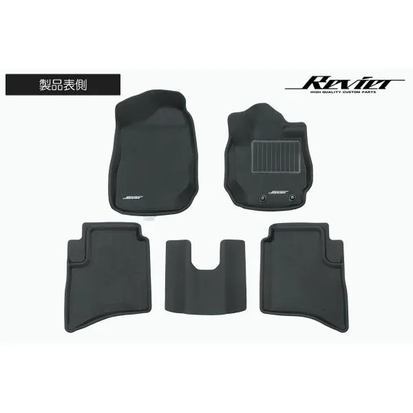 Revier レヴィーア 国際特許MAXpider採用 JC74W ジムニーノマド AT車専用 立体形状 フロアマット プレミアムラバー 防水ラバー素材採用 FM-R1SZ04901509-5P
