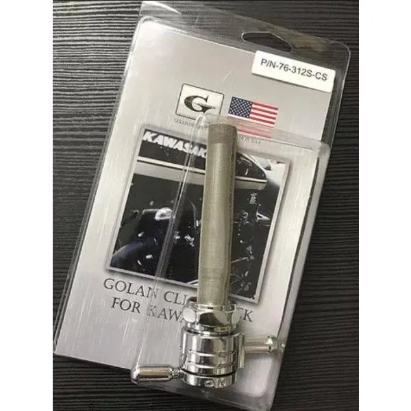 Dogstar ドッグスター Golan[ゴラン] ガソリンコック【KAWASAKI Z専用】 カラー：クロームメッキ KAWASAKI カワサキ 燃料コック 燃料関連 エンジン