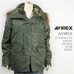【送料無料】AVIREX アビレックス フライトジャケット N-3B タイト AVIREX FLIGHT JACKET N-3B TIGHT 6132080-73【smtb-tk】