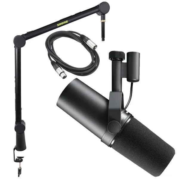SHURE シュア / SM7B [SH-BROADCAST1 ＆ 5mマイクケーブル セット] スタジオマイクロフォン ダイナミックマイク