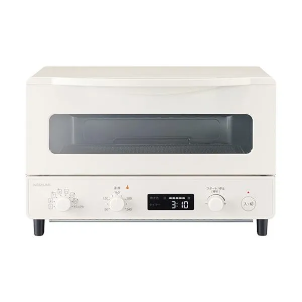 KOIZUMI コイズミ オーブントースター KOS-1237/W トースト4枚焼き リベイク機能付き