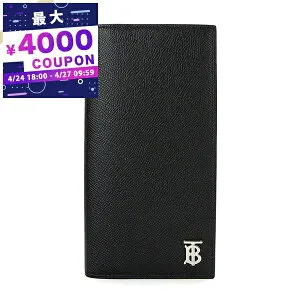 バーバリー BURBERRY 財布 メンズ 長財布 TBロゴ ブラック 8062692 | ブランド【最大4000円クーポン 4/27 9:59迄】