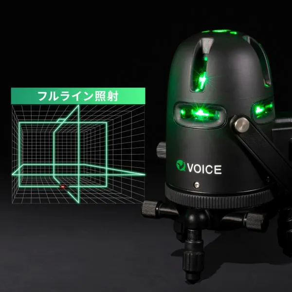 VOICE フルライン グリーンレーザー墨出し器 Model-G8 メーカー1年保証 アフターメンテナンスも充実 レーザーレベル レーザー水平器. 三脚 受光器 爆買
