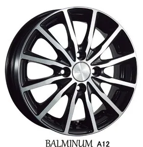 【アルミホイール単品4本価格】【14インチ】【BRIDGESTONE BALMINUM A12】【ブリヂストン バルミナA12】【14X4.5J 4穴 PCD：100】【軽自動車用】N-BOX,ムーブ、ワゴンR、EKクロスなど！表示は4本価格で
