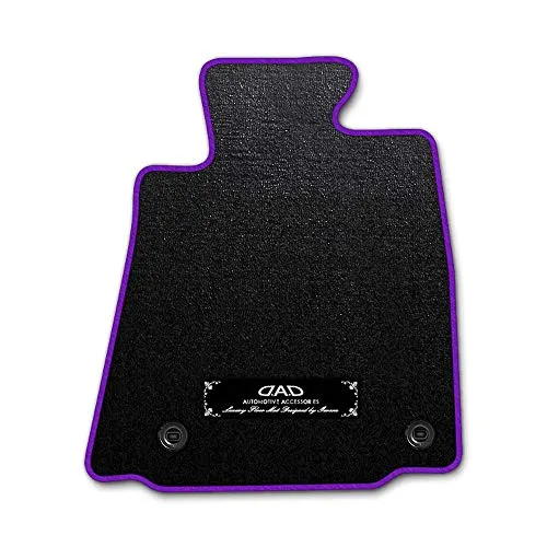 DAD ギャルソン D.A.D エグゼクティブ フロアマット NISSAN （ ニッサン ） SKYLINE・SEDAN（4DOOR） スカイライン・セダン （4ドア）PV35 1台分 GARSON エレガントデザインブラック/オーバーロック（ふちどり）カ