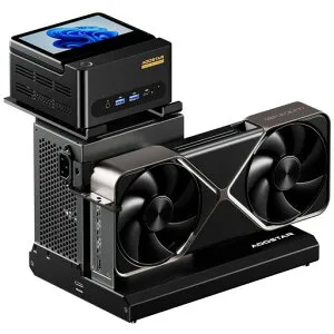 AOOSTAREG01外付けGPUドッキングステーションOCuLinkインターフェース搭載-PCIe4.0x464Gbps高速伝送オープンフレーム設計(EG01、OCULink)