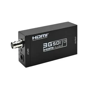 SDItoHDMIコンバーター3G-SDI/HD-SDI/SD-SDI-HDMI変換器sdihdmi変換1080P60HzSDIからHDMIへの変換器音声同期伝送ESD保護機能搭載カメラ対応(日本語取扱説明書付き)