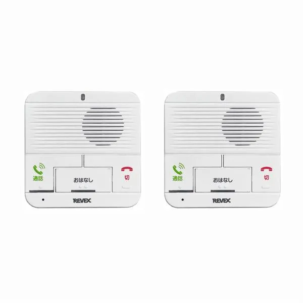 REVEX(リーベックス) ワイヤレスおはなしインターホン 屋内機+屋内機セット [配線不要 通話 リビング キッチン 寝室 子供部屋] WT100MTMT 爆買