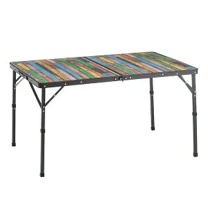 【あす楽】ロゴス（LOGOS） Old Wooden 丸洗いダイニングテーブル 12080 73188047