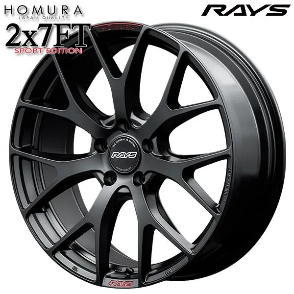 RAYS HOMURA レイズ ホムラ 2X7FT スポーツエディション 18インチ 7.5J 5H108 +48 B7J アルミホイール単品 1本 4本以上送料無料