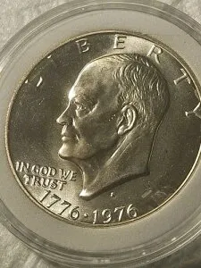 1976-S BU 生誕 200 周年記念「IKE」アイゼンハワー $1 ドル