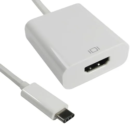 Kenable USB 3.1 タイプC オスプラグ 4K 2K 3D HDMIソケットケーブルアダプター 15cm (~6インチ)