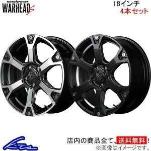 デリカD：5 アルミホイール MID ナイトロパワー ウォーヘッドS【18×7J 5-114 INSET35】マルカサービス NITRO POWER WARHEAD S 18インチ 5穴 114.3 +35 インセット35 DELICA D5 車用ホイール 1本 4本セット 1台分 一