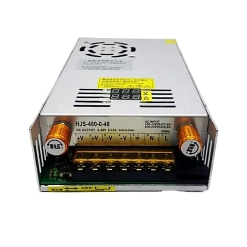 AC-DCトランス 5V 12V 24V DCスイッチング電源 調整可能 36V 48V 60V 120V 220V 480W デジタルディスプレイ 強力な放熱性、低騒音(0-12V 0-40)