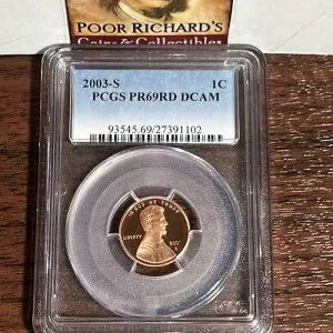 2003年 S リンカーン PCGS認定 PR69RD DCAM 素晴らしいコイン！ *X177