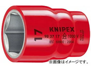 クニペックス/KNIPEX 絶縁ソケット 3/8SQ 品番：9837-19 JAN：4003773020646 Insulated socket