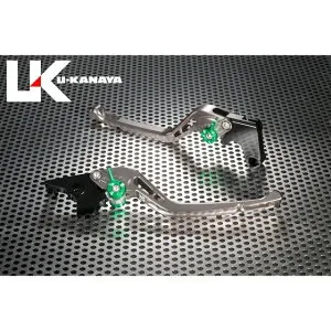 U-KANAYA GPタイプ アルミ削り出しビレットレバー（レバーカラー：チタン） 調整アジャスターカラー ゴールド YA015-008-0506 ユーカナヤ レバー YZF-R6