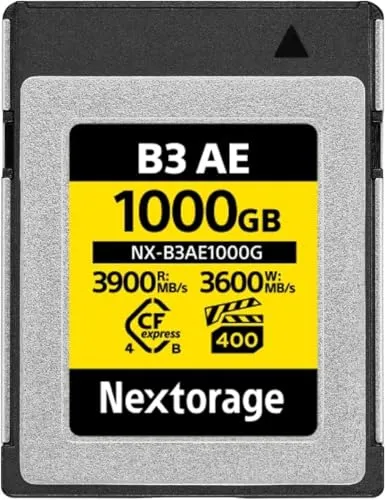 Nextorage 日本メーカー CFexpress 4.0 Type B 1000GBメモリーカード 最大読み出し速度3900MB/s 最大書き込み速度3600MB/s 最低継続書き込み速度1700MB/s NX-B3AE1000G CF express