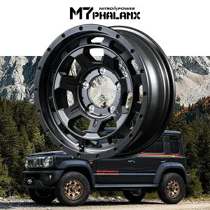 スズキ ジムニー ノマド シエラ SUZUKI JIMNY JC74W JB74W 『ホイール4本セット』 NITRO POWER M7 PHALANX 16x6.0J ET-5 5H139.7 バレルブラック(BBK) MID マルカ