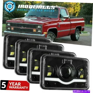 USヘッドライト 4ピース4×6 H6054 LEDヘッドライトCHEVY C10 C20 C20 C30 Camaro EI用Hi-LoビームDRL 4PCS 4x6 H6054 LED Headlights Hi-Lo Beam DRL For Chevy C10 C20 C30 Camaro EI【並行輸入品】