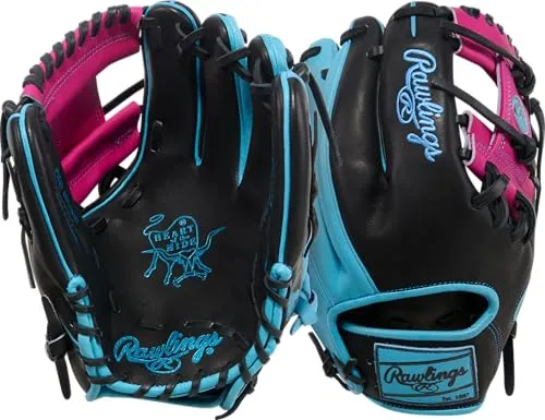 ローリングス | Heart of The Hideシリーズ 野球グローブ | 11.5インチ | RHT | Pro I-Web | スプリングブレイクエディション - ブラック/ブルー/ピンク