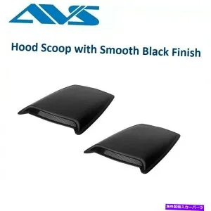 フードベントトリム AVSミディアムブラック2ピースフードスクープスムーズな黒い仕上げ-80002 AVS Medium Black 2-Piece Hood Scoop with Smooth Black Finish - 80002【並行輸入品】