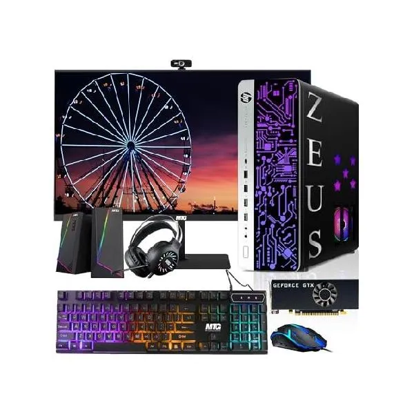 HP G3 Gaming Desktop PC, Intel Core i5 6th Gen, GTX 1050 TI 4GB GDDR5, 16GB RAM, 256GB SSD, 22 Inch Monitor, RGB Kit, Windows 11 (Renewed)_並行輸入
