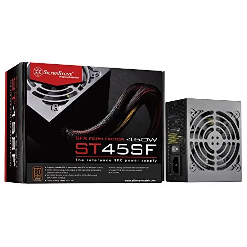 SilverStone Technology 450W SFX フォームファクター 80 プラス ブロンズ電源 (ST45SF-V3-USA)、SST-ST45SF-V3-USA