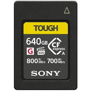 ソニー 【動画・連写に】 CFexpress Type Aメモリーカード CEA-G640T TOUGH 640GB(ILCE-1/FX6/FX3/FX30/ILCE-7SM3/ILCE-7M4対応)