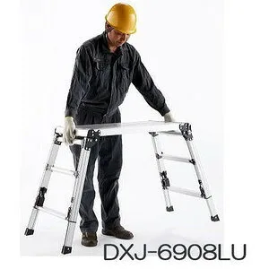 ピカ コーポレイション 四脚アジャスト式足場台 DXJ-6908A シルバー (個人宅送料見積品) yuas