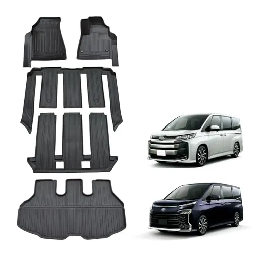 トヨタ 新型 ヴォクシーノア 90系 フロアマット ラゲッジマット 7人乗り ハイブリッド/ガソリン車専用設計 環境に優しいTPE素材 使用 マット 滑り防止 防水 耐摩耗 お手入れ簡単 VOXY NOAH 90系 ヴォクシー ノア 3Dフロアマット 防水