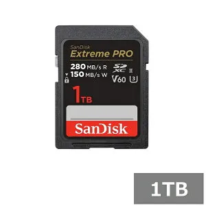 【マラソン中 P5倍】 サンディスク SDカード SDXC SDSDXEP-1T00-GN4IN Extreme PRO 1TB Sandisk SDXCカード V60 UHS-II カメラ デジカメ ビデオカメラ パソコン 並行輸入品