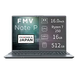 FUJITSU(富士通） ノートパソコン FMV Note Pシリーズ P75-L1 ストームグレー FMVP75L1HA