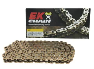 EKチェーン/江沼チェーン SRXシリーズ シールチェーン ホンダ シャドウスラッシャー400 400cc 2000年～ ゴールド 520 124L 継手：MLJ 2輪 Seal chain