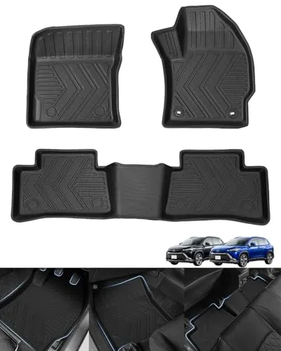 LXYZYNに適合する 新型 カローラクロス 10系フロアマット3D立体 カローラクロスフロアマット10系 2WD専用 TOYOTA COROLA CROSS 10 カーマット前席& 2列目車種専用設計 2021年9月～現行 カスタムパーツ 純正交換 TP