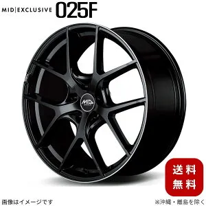 アルミホイール プリウス 60系 トヨタ 【17×7.0J 5-114.3 INSET48 セミグロスブラック/リムエッジDC/ロゴマシニング】 マルカ MID エクスクルーシブ 025F 1本 17インチ 5穴 インセット48