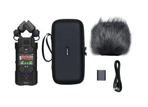 【送料込】ZOOM H5studio(専用アクセサリパック/APH-5s付) 大口径ステレオマイク スタジオグレードプリアンプ 32bitフロート録音 ハンディレコーダー