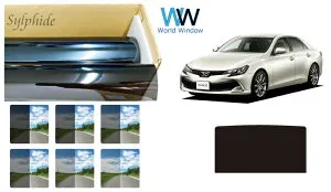 【天面サンルーフ用】 遮熱 原着ハードコートフィルム (IKCS シルフィード) トヨタ マークX (130系 GRX130/GRX133/GRX135) カット済みカーフィルムスモークフィルム